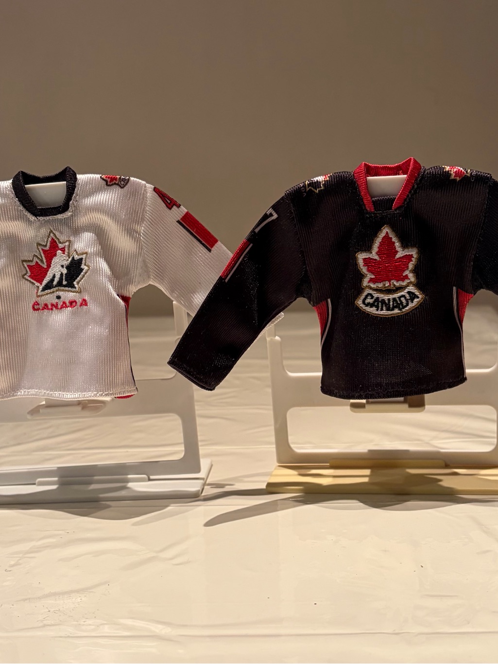 Canada Hockey 2 Jerseys With Display Stands